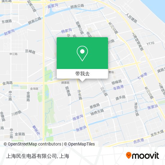上海民生电器有限公司地图