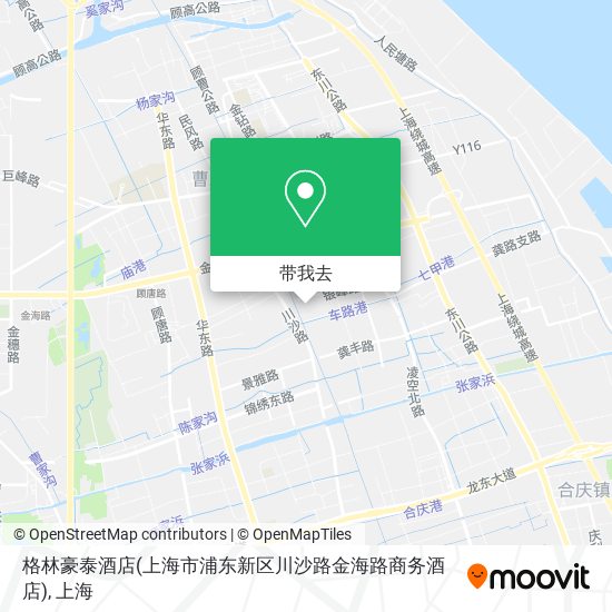 格林豪泰酒店(上海市浦东新区川沙路金海路商务酒店)地图