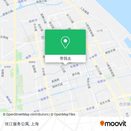 张江服务公寓地图
