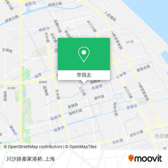 川沙路秦家港桥地图