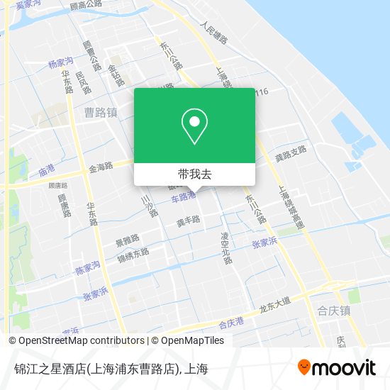 锦江之星酒店(上海浦东曹路店)地图