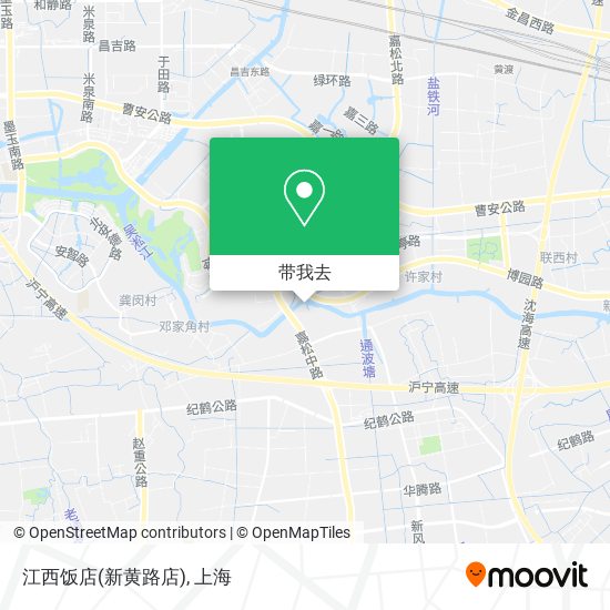 江西饭店(新黄路店)地图