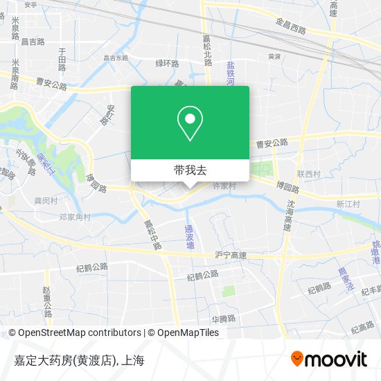 嘉定大药房(黄渡店)地图