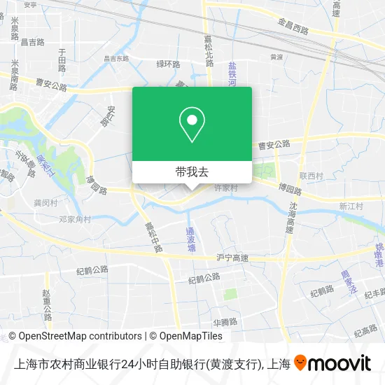 上海市农村商业银行24小时自助银行(黄渡支行)地图