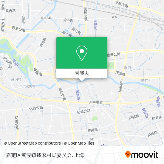 嘉定区黄渡镇钱家村民委员会地图