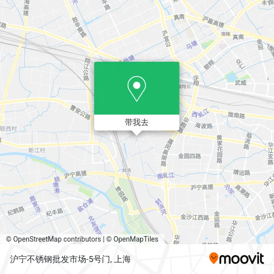沪宁不锈钢批发市场-5号门地图