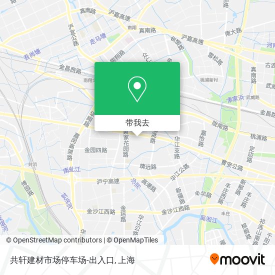 共轩建材市场停车场-出入口地图