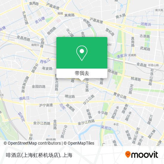 啡酒店(上海虹桥机场店)地图