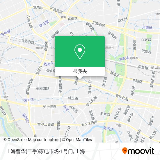 上海曹华(二手)家电市场-1号门地图