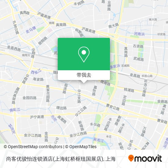 尚客优骏怡连锁酒店(上海虹桥枢纽国展店)地图