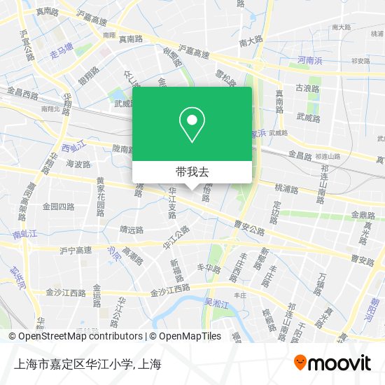 上海市嘉定区华江小学地图