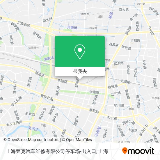 上海莱克汽车维修有限公司停车场-出入口地图