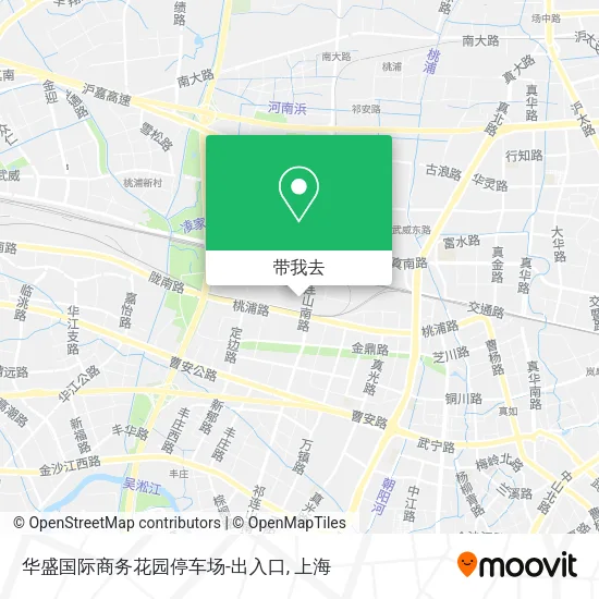 华盛国际商务花园停车场-出入口地图