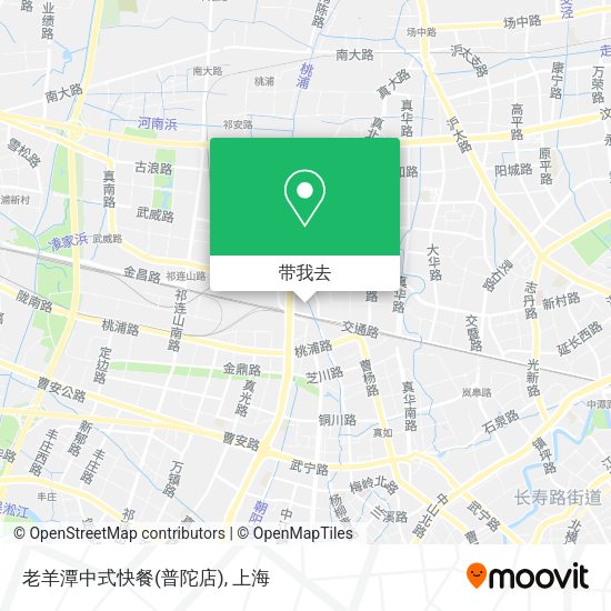 老羊潭中式快餐(普陀店)地图