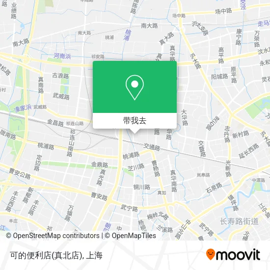 可的便利店(真北店)地图