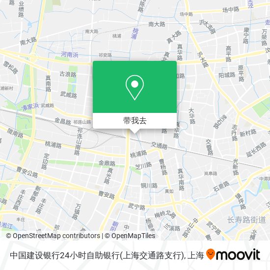 中国建设银行24小时自助银行(上海交通路支行)地图