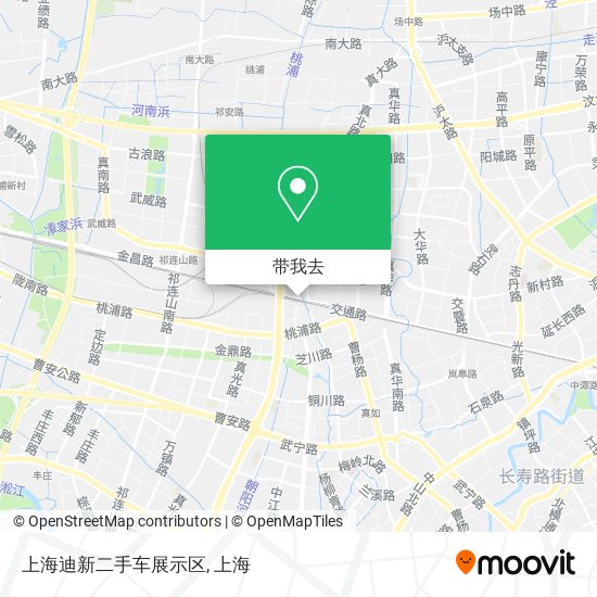 上海迪新二手车展示区地图