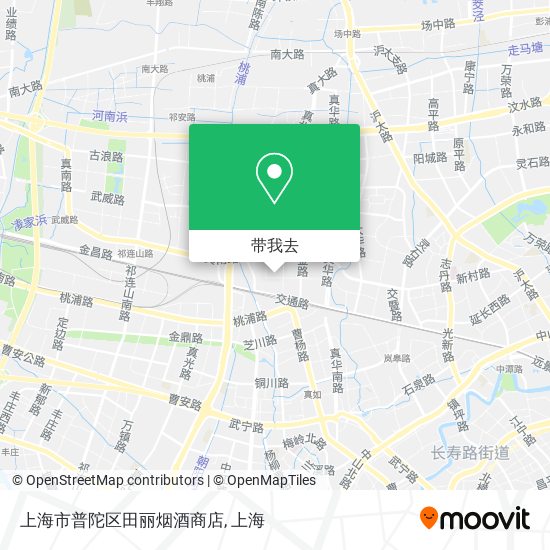 上海市普陀区田丽烟酒商店地图