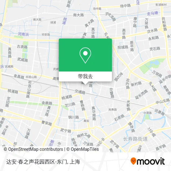 达安·春之声花园西区-东门地图