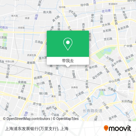 上海浦东发展银行(万里支行)地图