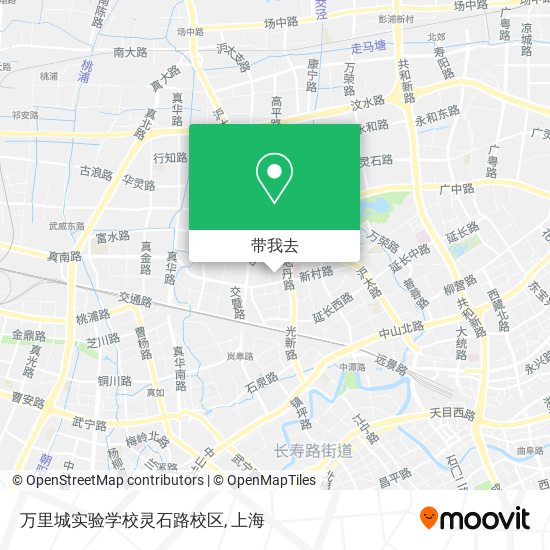 万里城实验学校灵石路校区地图