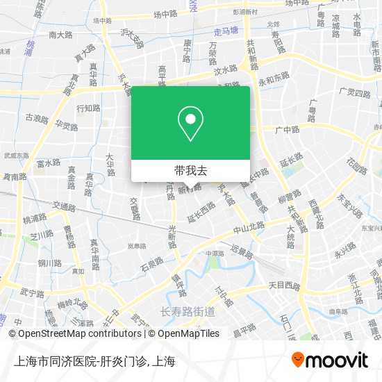 上海市同济医院-肝炎门诊地图