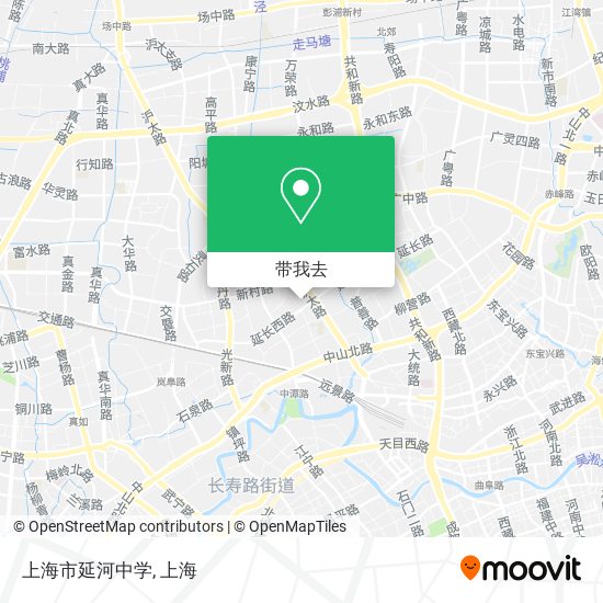 上海市延河中学地图