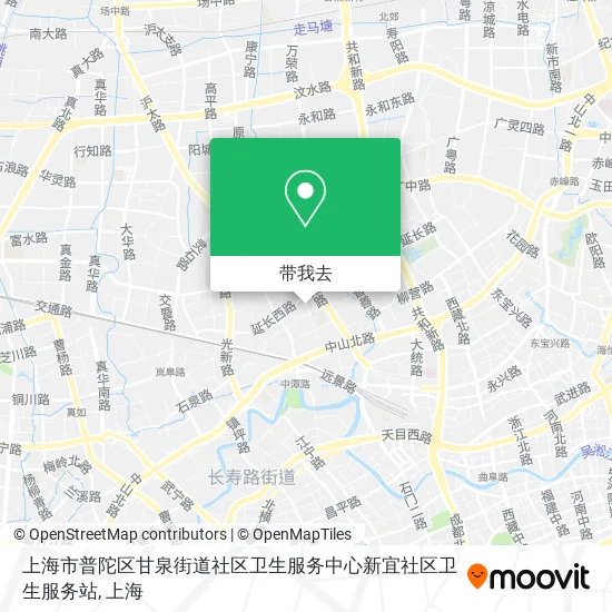 上海市普陀区甘泉街道社区卫生服务中心新宜社区卫生服务站地图