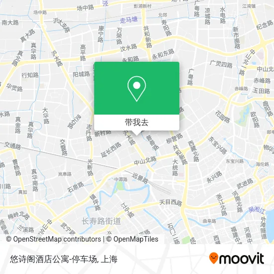 悠诗阁酒店公寓-停车场地图