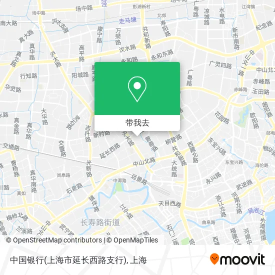 中国银行(上海市延长西路支行)地图
