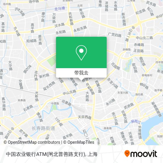 中国农业银行ATM(闸北普善路支行)地图