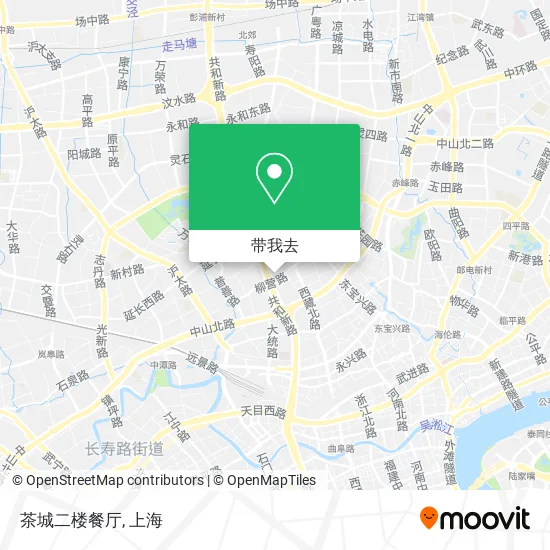 茶城二楼餐厅地图