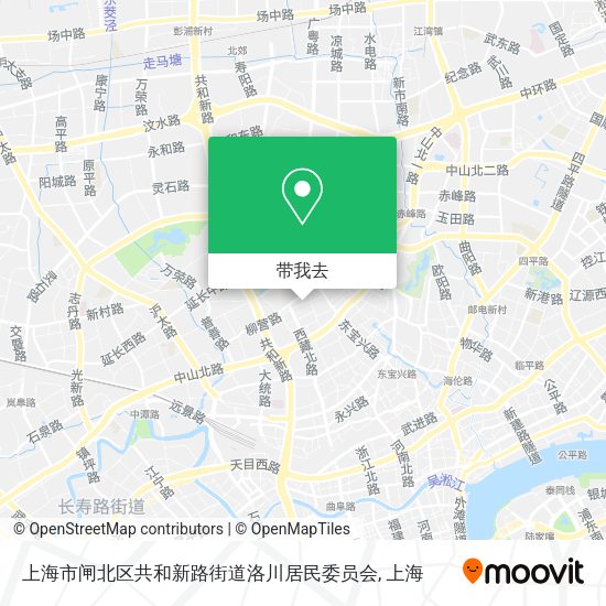 上海市闸北区共和新路街道洛川居民委员会地图