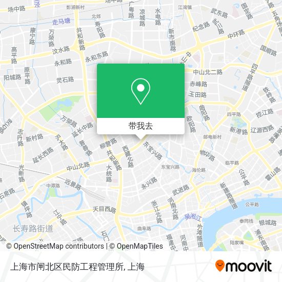 上海市闸北区民防工程管理所地图