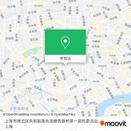 上海市闸北区共和新路街道柳营新村第一居民委员会地图