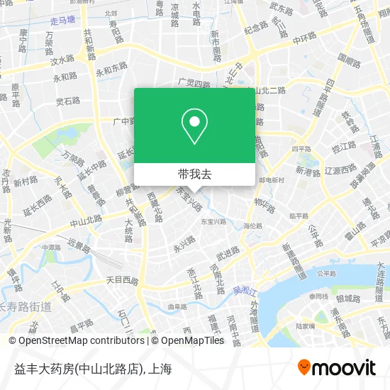 益丰大药房(中山北路店)地图