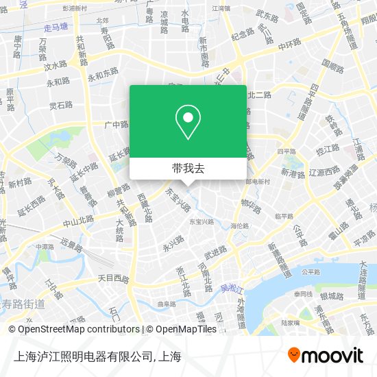 上海泸江照明电器有限公司地图