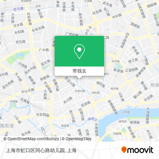 上海市虹口区同心路幼儿园地图