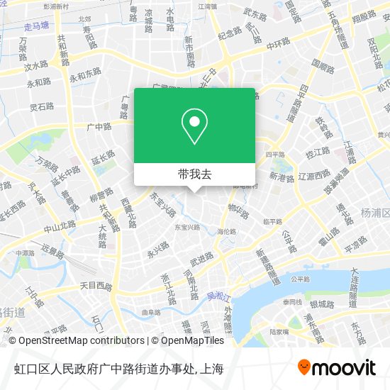 虹口区人民政府广中路街道办事处地图