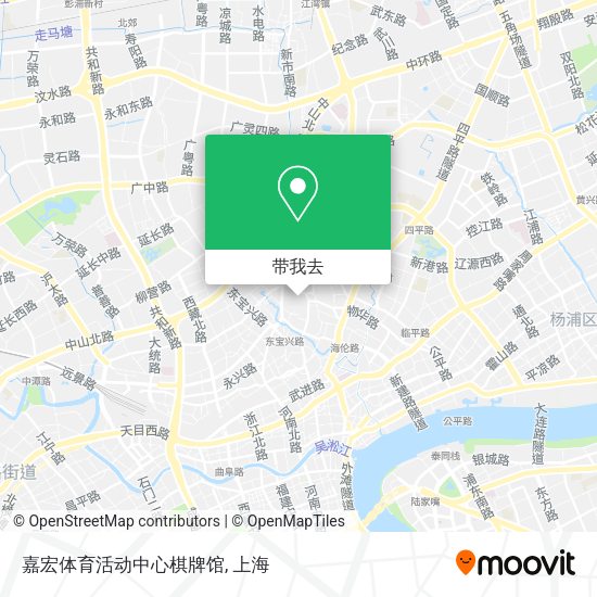 嘉宏体育活动中心棋牌馆地图