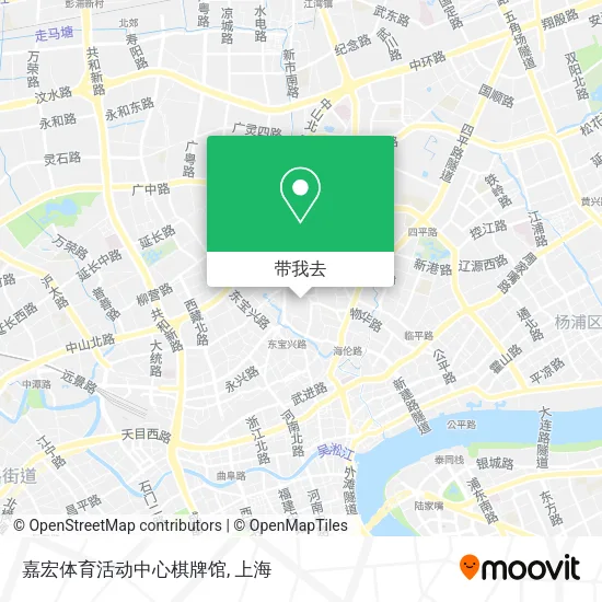 嘉宏体育活动中心棋牌馆地图