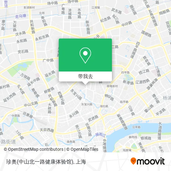 珍奥(中山北一路健康体验馆)地图