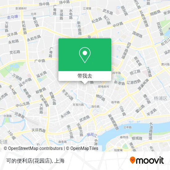 可的便利店(花园店)地图