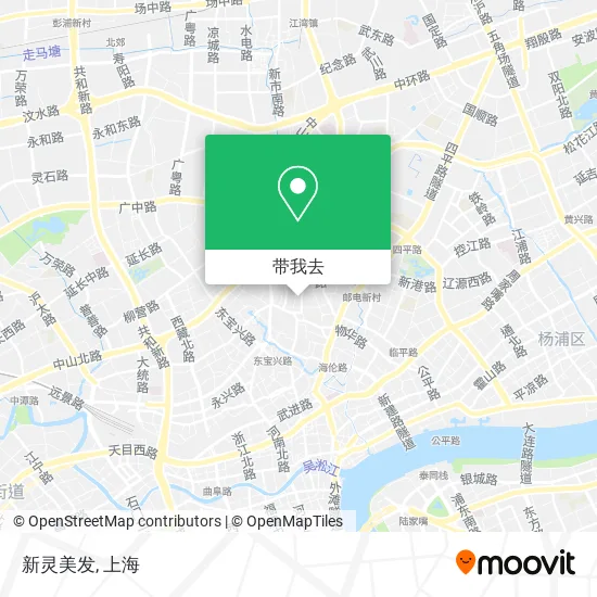 新灵美发地图