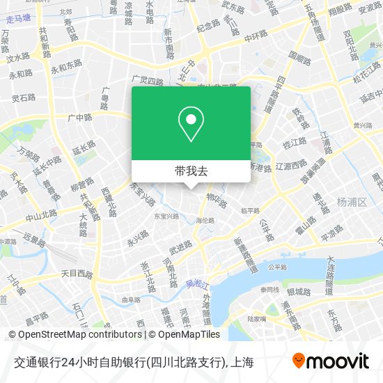 交通银行24小时自助银行(四川北路支行)地图