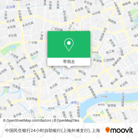 中国民生银行24小时自助银行(上海外滩支行)地图