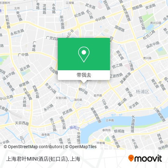 上海君叶MINI酒店(虹口店)地图