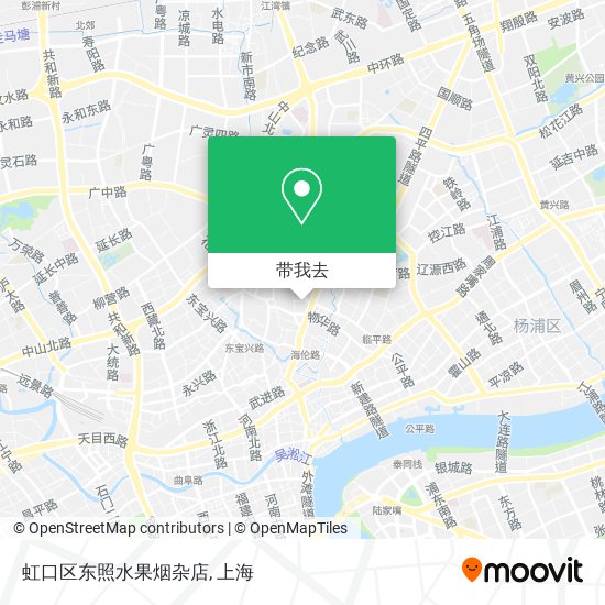 虹口区东照水果烟杂店地图