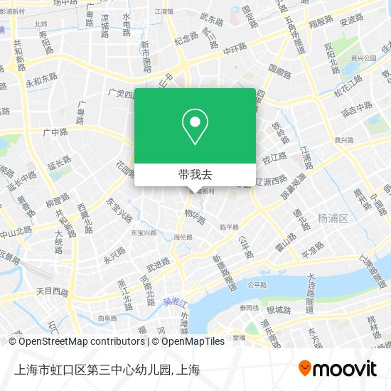 上海市虹口区第三中心幼儿园地图
