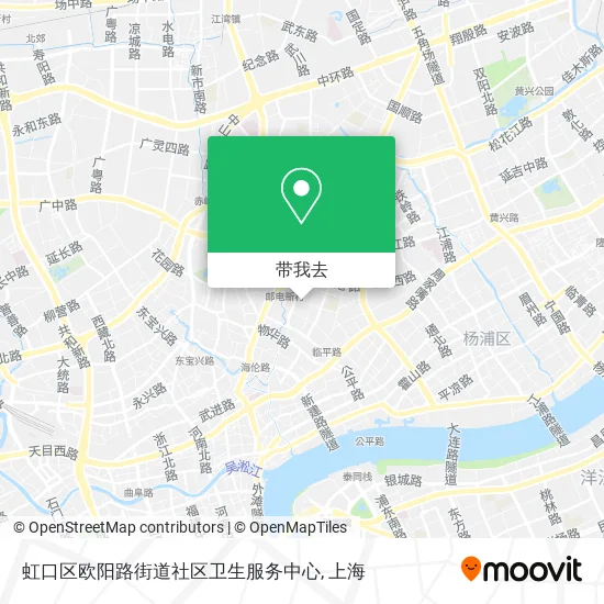 虹口区欧阳路街道社区卫生服务中心地图